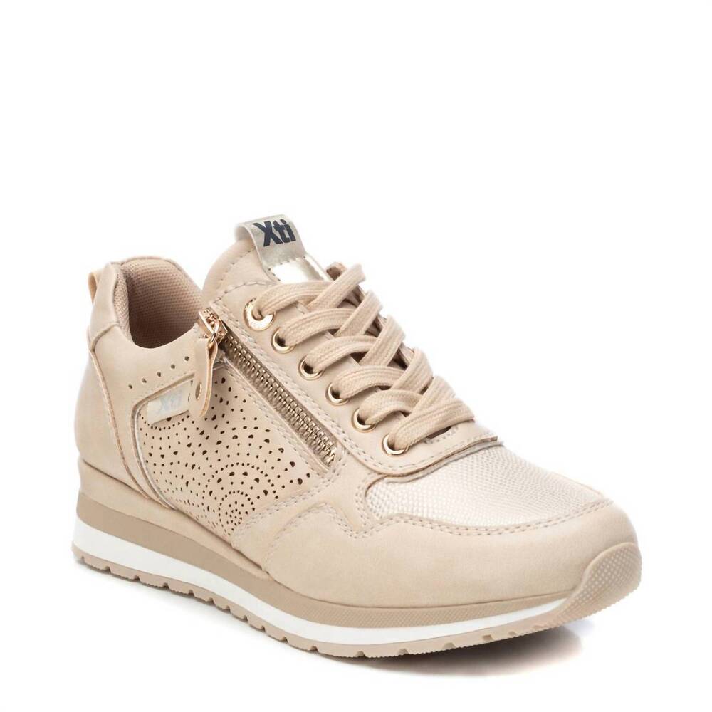 NEW XTI women's 04432002 sneaker in beige